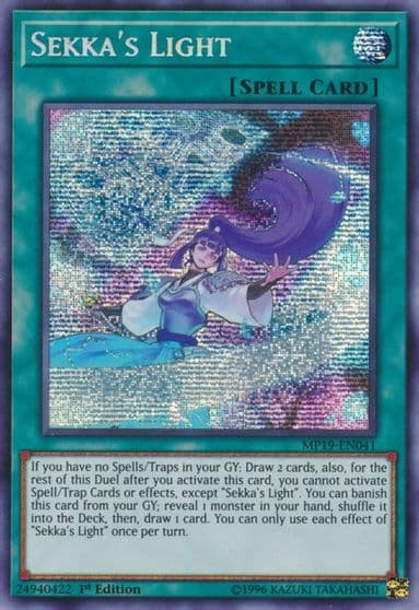 Sekkas Light 2019 Gold Sarcophagus Tin Mega Pack Yu-Gi-Oh! card