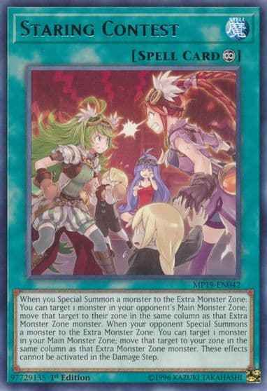 Staring Contest 2019 Gold Sarcophagus Tin Mega Pack Yu-Gi-Oh! card