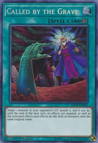 Called by the Grave 2019 Gold Sarcophagus Tin Mega Pack Yu-Gi-Oh! card