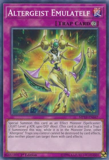 Altergeist Emulatelf 2019 Gold Sarcophagus Tin Mega Pack Yu-Gi-Oh! card