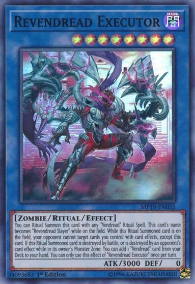 Revendread Executor 2019 Gold Sarcophagus Tin Mega Pack Yu-Gi-Oh! card