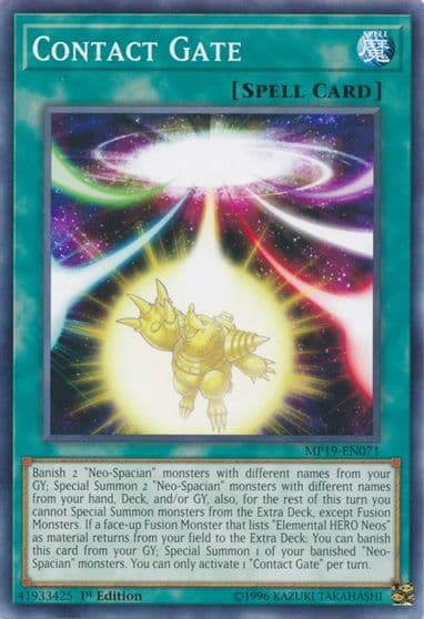 Contact Gate 2019 Gold Sarcophagus Tin Mega Pack Yu-Gi-Oh! card