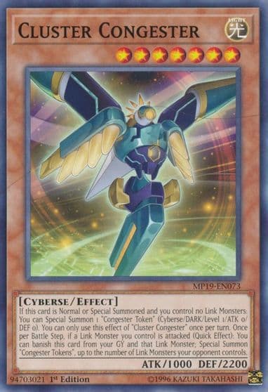 Cluster Congester 2019 Gold Sarcophagus Tin Mega Pack Yu-Gi-Oh! card