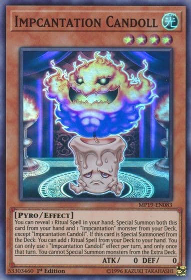 Impcantation Candoll 2019 Gold Sarcophagus Tin Mega Pack Yu-Gi-Oh! card