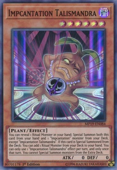 Impcantation Talismandra 2019 Gold Sarcophagus Tin Mega Pack Yu-Gi-Oh! card