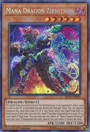 Mana Dragon Zirnitron 2019 Gold Sarcophagus Tin Mega Pack Yu-Gi-Oh! card