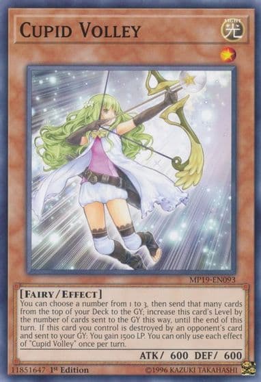 Cupid Volley 2019 Gold Sarcophagus Tin Mega Pack Yu-Gi-Oh! card