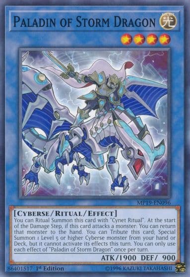 Paladin of Storm Dragon 2019 Gold Sarcophagus Tin Mega Pack Yu-Gi-Oh! card