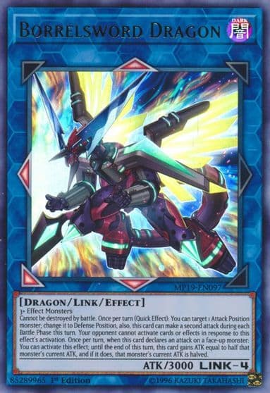 Borrelsword Dragon 2019 Gold Sarcophagus Tin Mega Pack Yu-Gi-Oh! card