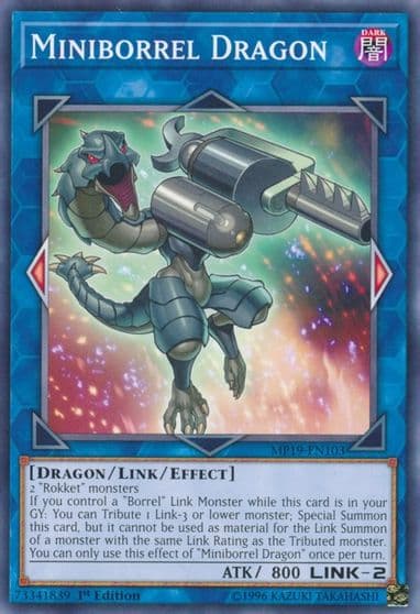 Miniborrel Dragon 2019 Gold Sarcophagus Tin Mega Pack Yu-Gi-Oh! card