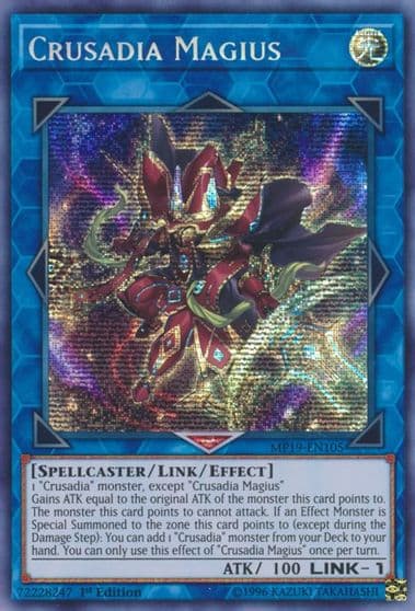 Crusadia Magius 2019 Gold Sarcophagus Tin Mega Pack Yu-Gi-Oh! card