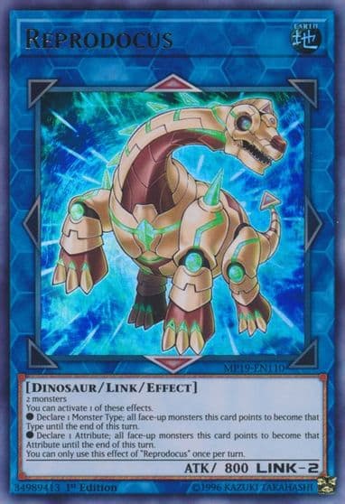 Reprodocus 2019 Gold Sarcophagus Tin Mega Pack Yu-Gi-Oh! card