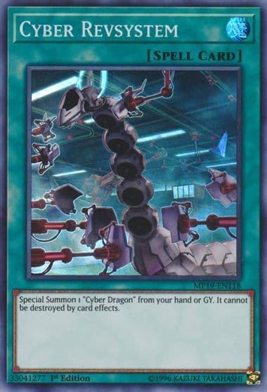 Cyber Revsystem 2019 Gold Sarcophagus Tin Mega Pack Yu-Gi-Oh! card