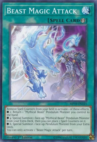 Beast Magic Attack 2019 Gold Sarcophagus Tin Mega Pack Yu-Gi-Oh! card