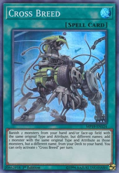 Cross Breed 2019 Gold Sarcophagus Tin Mega Pack Yu-Gi-Oh! card