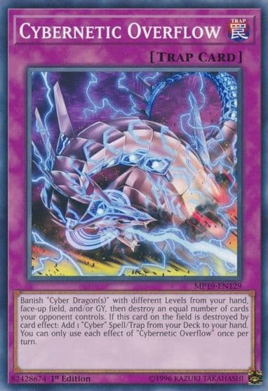 Cybernetic Overflow 2019 Gold Sarcophagus Tin Mega Pack Yu-Gi-Oh! card