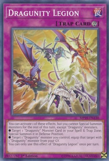 Dragunity Legion 2019 Gold Sarcophagus Tin Mega Pack Yu-Gi-Oh! card
