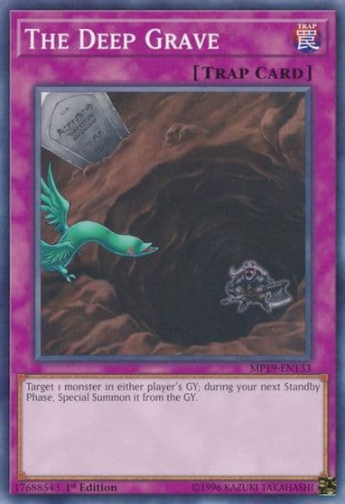 The Deep Grave 2019 Gold Sarcophagus Tin Mega Pack Yu-Gi-Oh! card