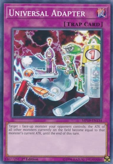 Universal Adapter 2019 Gold Sarcophagus Tin Mega Pack Yu-Gi-Oh! card