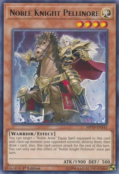 Noble Knight Pellinore 2019 Gold Sarcophagus Tin Mega Pack Yu-Gi-Oh! card