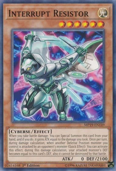 Interrupt Resistor 2019 Gold Sarcophagus Tin Mega Pack Yu-Gi-Oh! card