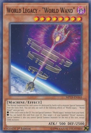 World Legacy World Wand 2019 Gold Sarcophagus Tin Mega Pack Yu-Gi-Oh! card
