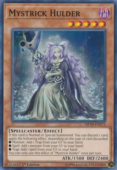 Mystrick Hulder 2019 Gold Sarcophagus Tin Mega Pack Yu-Gi-Oh! card