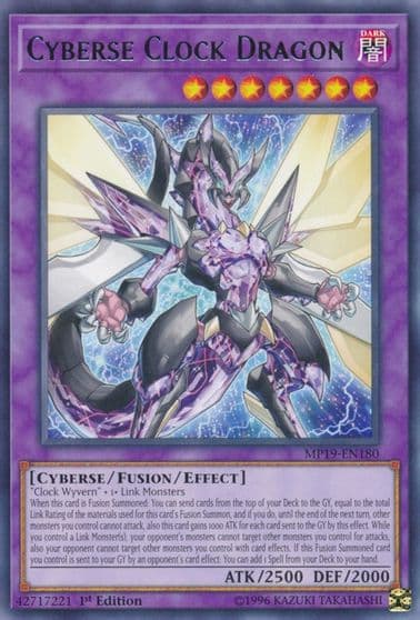 Cyberse Clock Dragon 2019 Gold Sarcophagus Tin Mega Pack Yu-Gi-Oh! card