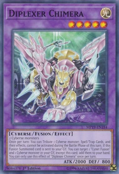Diplexer Chimera 2019 Gold Sarcophagus Tin Mega Pack Yu-Gi-Oh! card