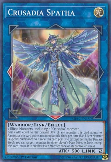 Crusadia Spatha 2019 Gold Sarcophagus Tin Mega Pack Yu-Gi-Oh! card