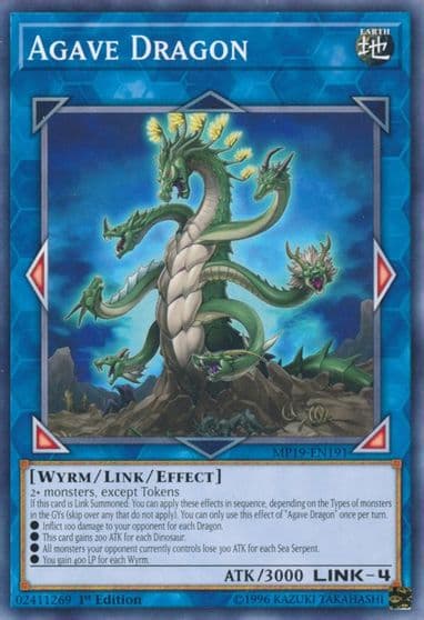 Agave Dragon 2019 Gold Sarcophagus Tin Mega Pack Yu-Gi-Oh! card