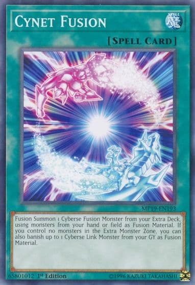Cynet Fusion 2019 Gold Sarcophagus Tin Mega Pack Yu-Gi-Oh! card
