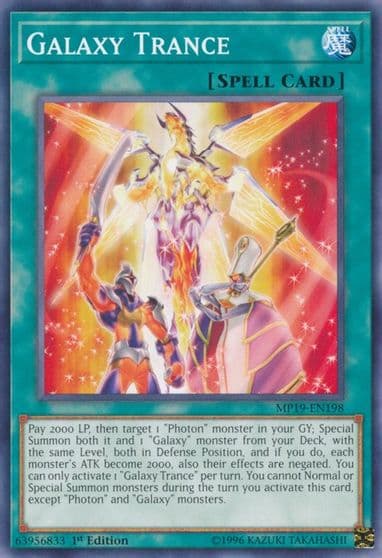 Galaxy Trance 2019 Gold Sarcophagus Tin Mega Pack Yu-Gi-Oh! card