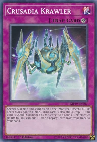Crusadia Krawler 2019 Gold Sarcophagus Tin Mega Pack Yu-Gi-Oh! card