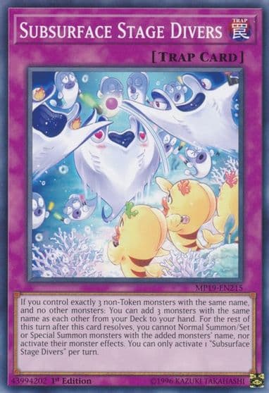 Subsurface Stage Divers 2019 Gold Sarcophagus Tin Mega Pack Yu-Gi-Oh! card