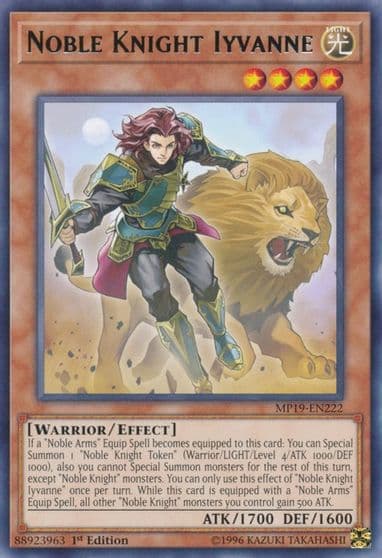 Noble Knight Iyvanne 2019 Gold Sarcophagus Tin Mega Pack Yu-Gi-Oh! card