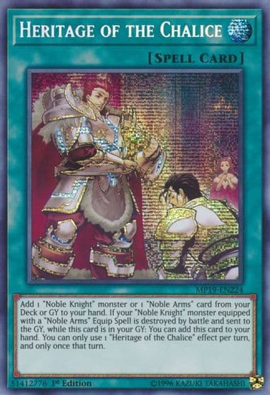 Heritage of the Chalice 2019 Gold Sarcophagus Tin Mega Pack Yu-Gi-Oh! card