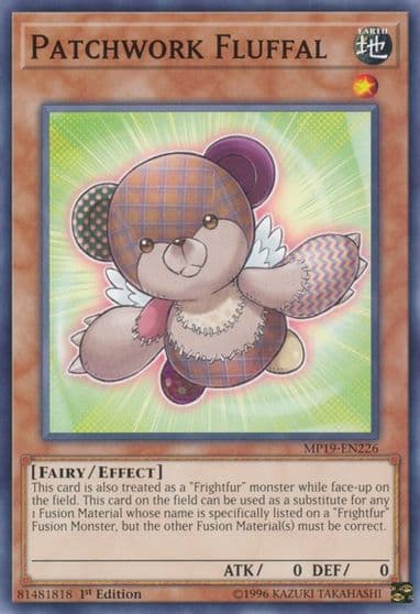 Patchwork Fluffal 2019 Gold Sarcophagus Tin Mega Pack Yu-Gi-Oh! card