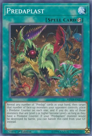 Predaplast 2019 Gold Sarcophagus Tin Mega Pack Yu-Gi-Oh! card
