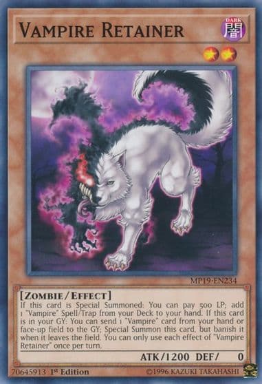 Vampire Retainer 2019 Gold Sarcophagus Tin Mega Pack Yu-Gi-Oh! card