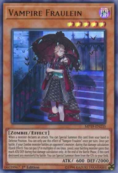 Vampire Fraulein 2019 Gold Sarcophagus Tin Mega Pack Yu-Gi-Oh! card