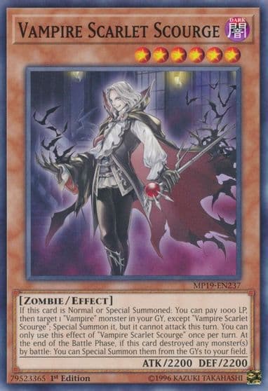 Vampire Scarlet Scourge 2019 Gold Sarcophagus Tin Mega Pack Yu-Gi-Oh! card