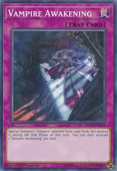 Vampire Awakening 2019 Gold Sarcophagus Tin Mega Pack Yu-Gi-Oh! card