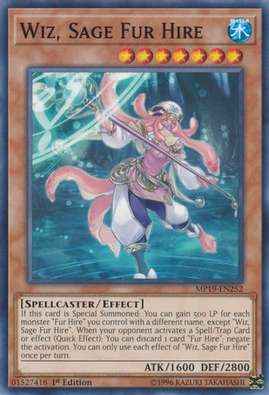 Wiz Sage Fur Hire 2019 Gold Sarcophagus Tin Mega Pack Yu-Gi-Oh! card
