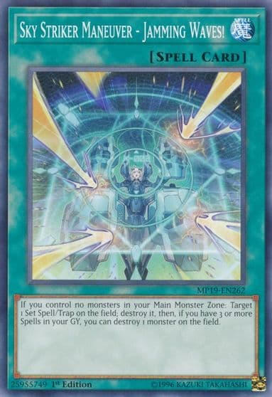 Sky Striker Maneuver Jamming Waves 2019 Gold Sarcophagus Tin Mega Pack Yu-Gi-Oh! card