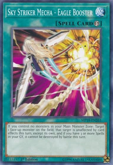 Sky Striker Mecha Eagle Booster 2019 Gold Sarcophagus Tin Mega Pack Yu-Gi-Oh! card