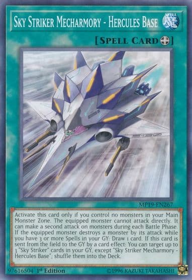 Sky Striker Mecharmory Hercules Base 2019 Gold Sarcophagus Tin Mega Pack Yu-Gi-Oh! card
