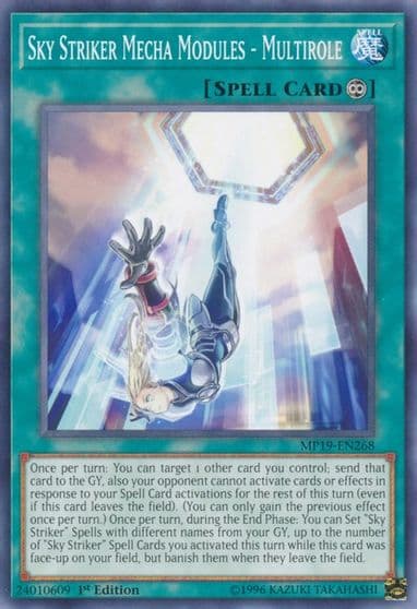 Sky Striker Mecha Modules Multirole 2019 Gold Sarcophagus Tin Mega Pack Yu-Gi-Oh! card