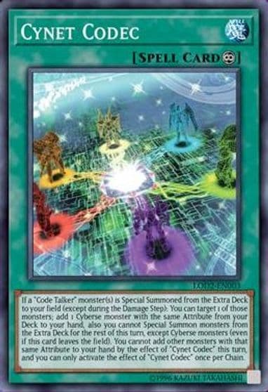 Cynet Codec Legacy of the Duelist Link Evolution Yu-Gi-Oh! Video Game Promotional Cards Yu-Gi-Oh! card