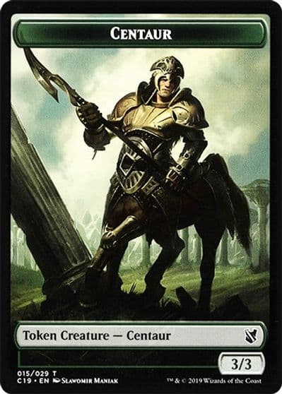 Centaur Egg Double Sided Token Commander 2019 Magic card